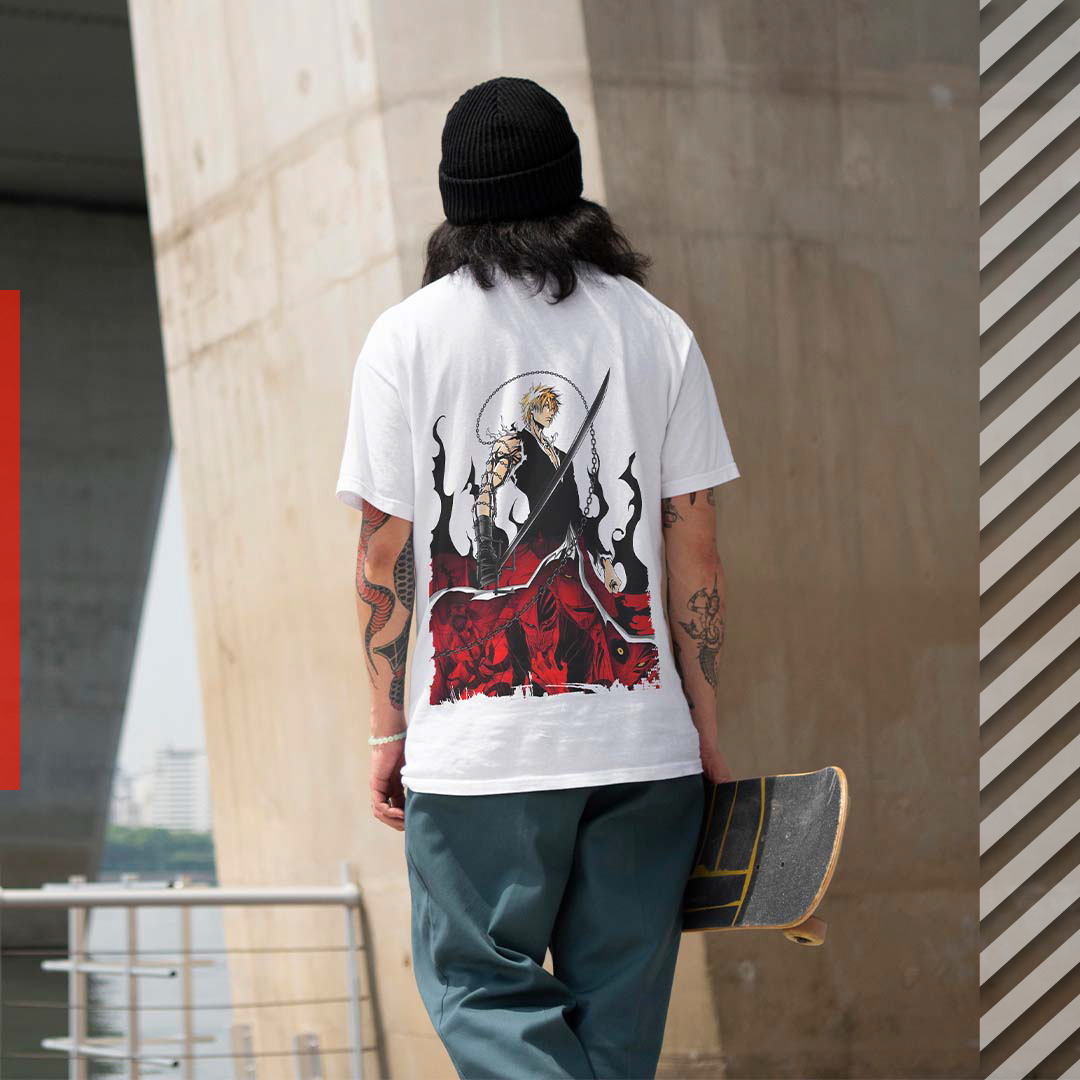 Ichigo - The Substitute Soul Reaper - Bleach - Anime - T-shirt - Back 2