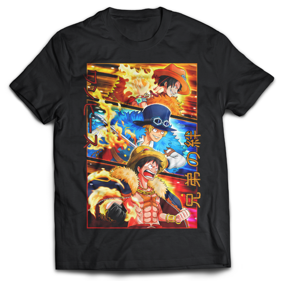 Bond Of Three Brothers  One Piece  Anime  T-shirt