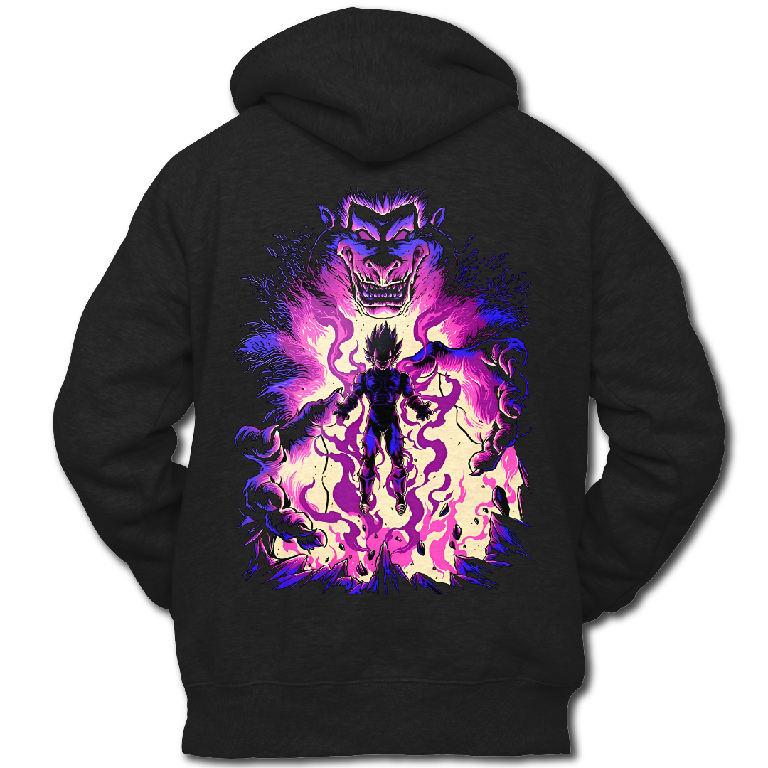 Vegeta - Ego Of The Prince - Dragon Ball - Anime - Hoodie - Back