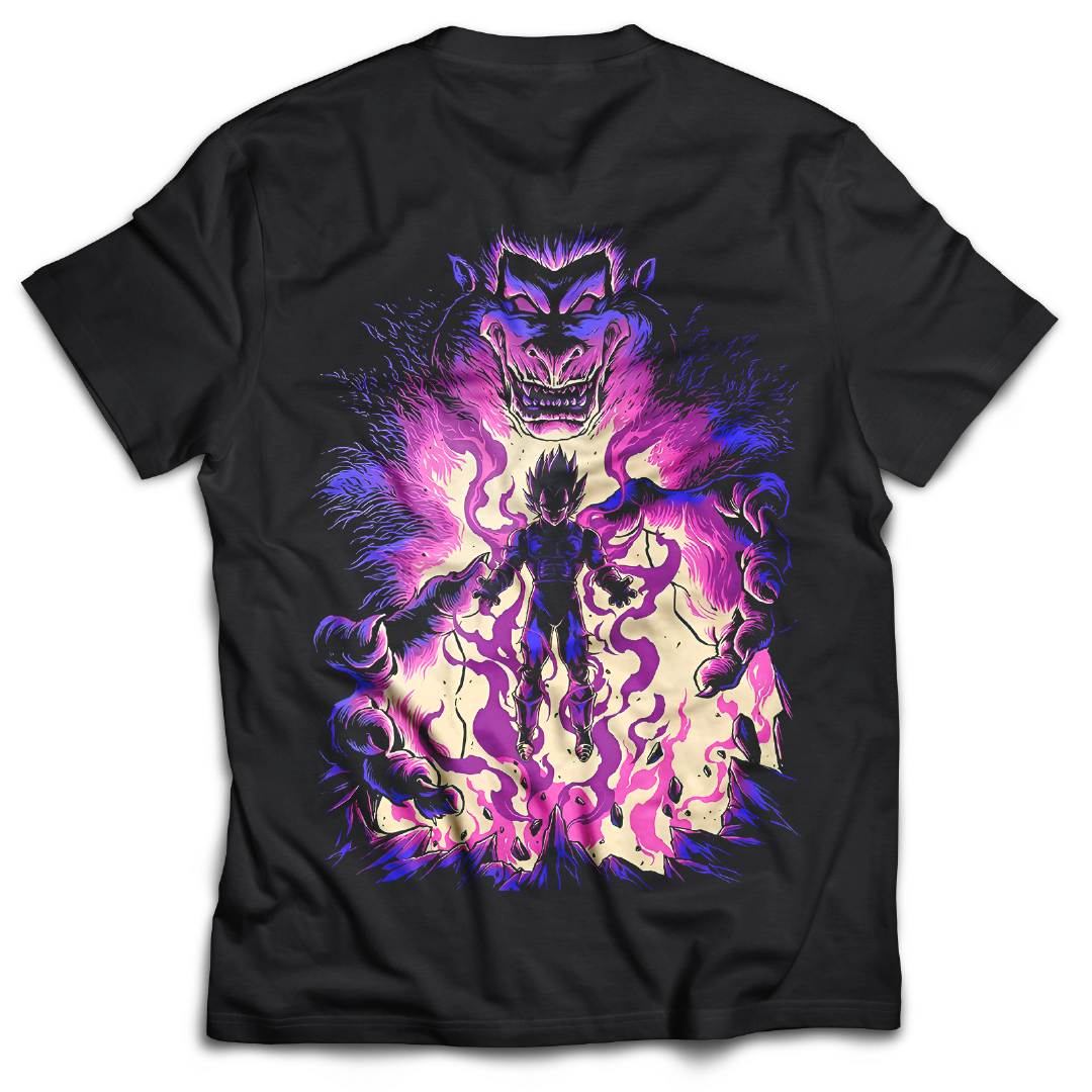 Vegeta - Ego Of The Prince - Dragon Ball - Anime - T-shirt - Back