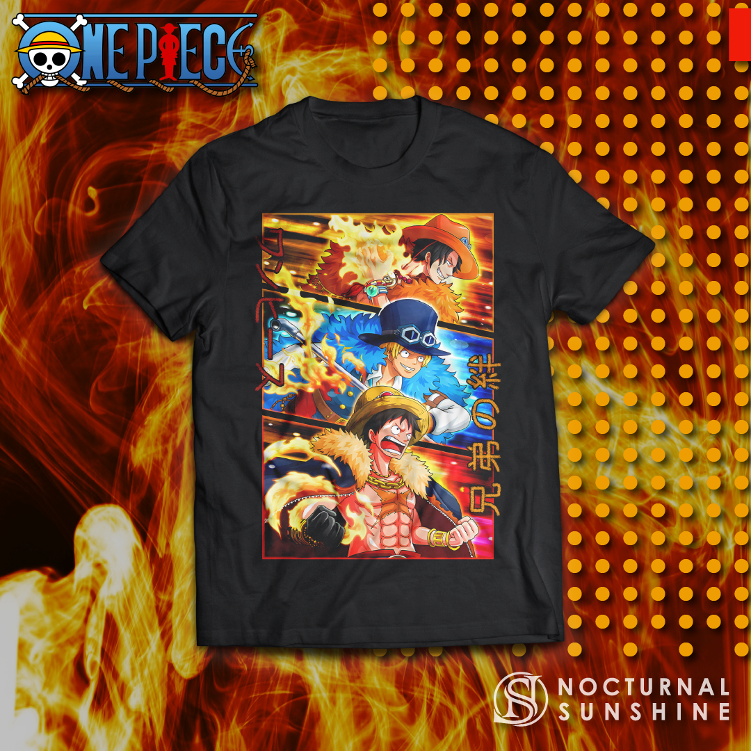 Bond Of Three Brothers One Piece Anime T-shirt