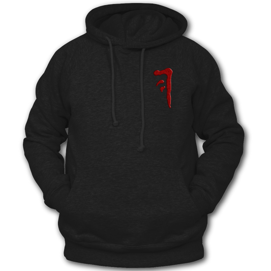 Supernatural inspired black hoodie with graphic design