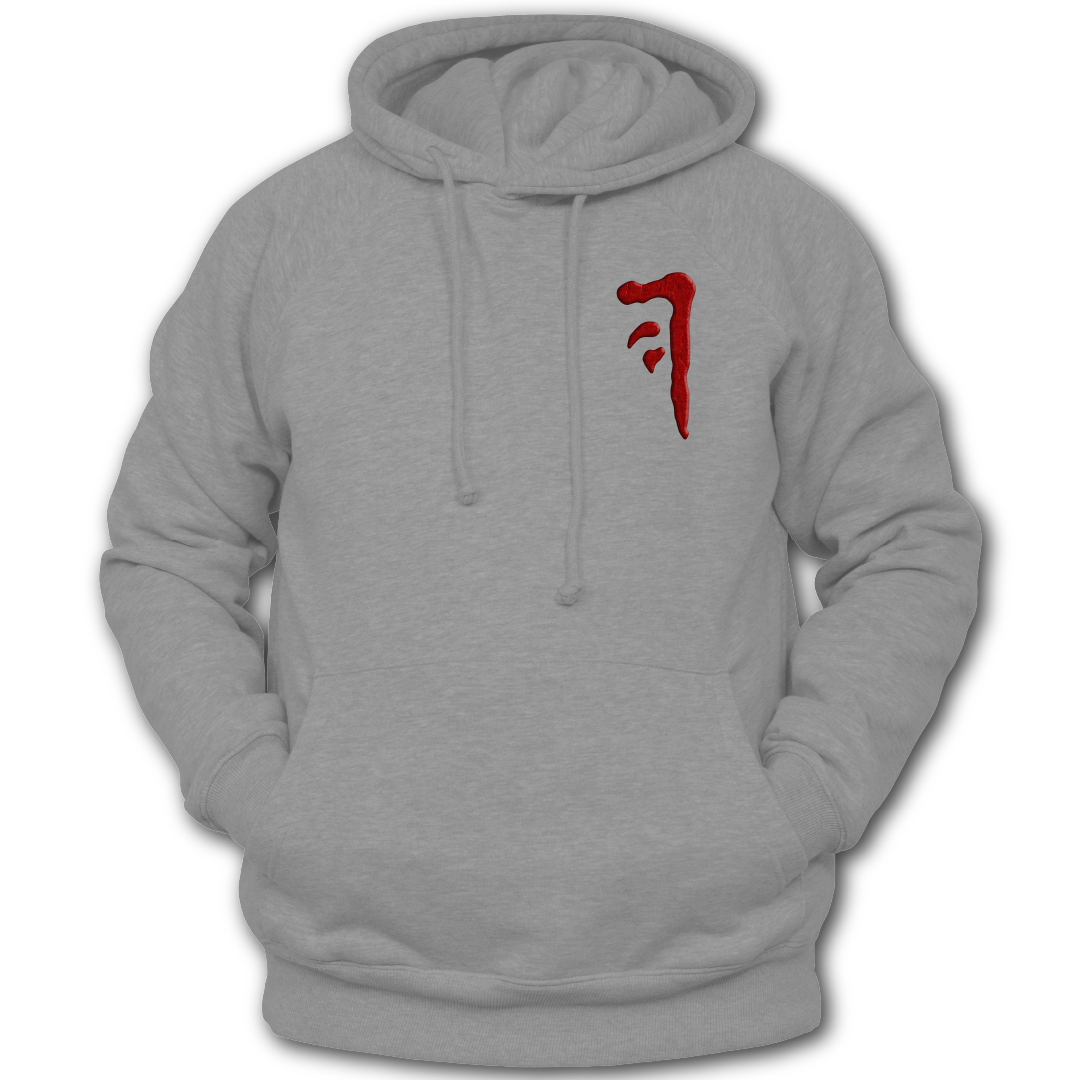 Supernatural inspired gray hoodie with graphic design