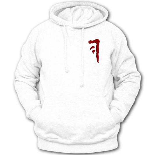 Supernatural inspired white hoodie with graphic design