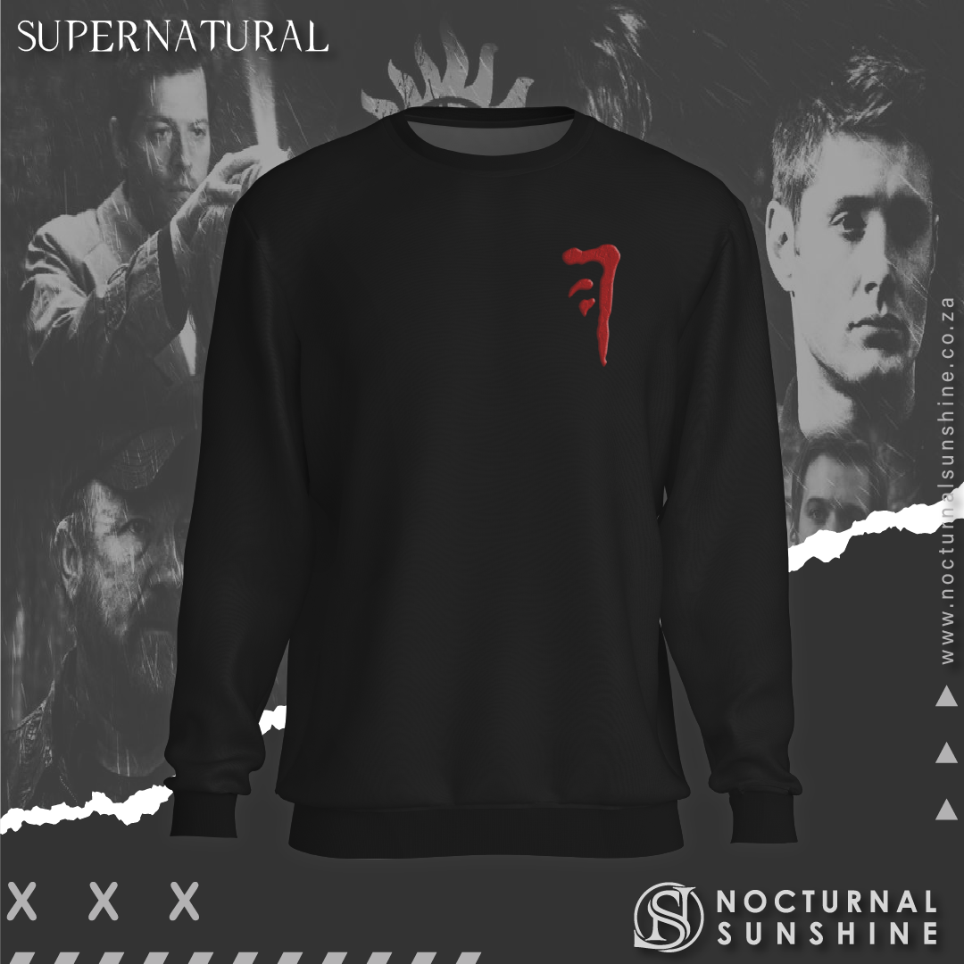 Supernatural inspired sweatshirt with graphic design