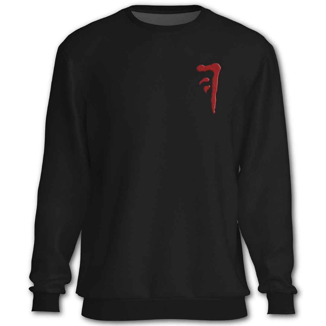 Supernatural inspired black sweatshirt with graphic design