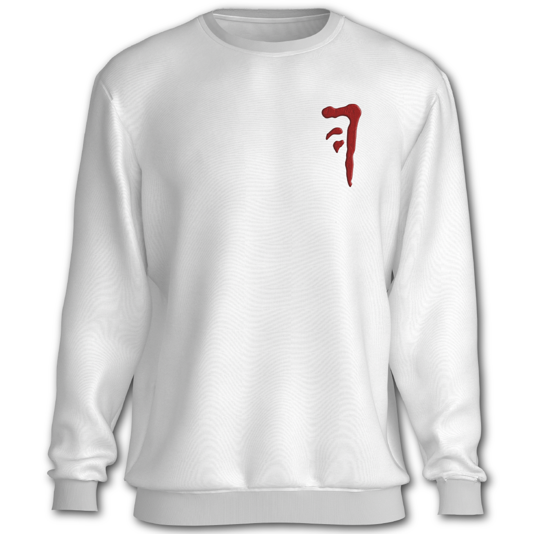 Supernatural inspired white sweatshirt with graphic design