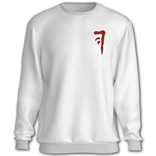 Supernatural inspired white sweatshirt with graphic design