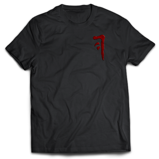 Supernatural inspired black t-shirt with graphic design