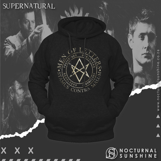 Supernatural inspired hoodie with graphic design