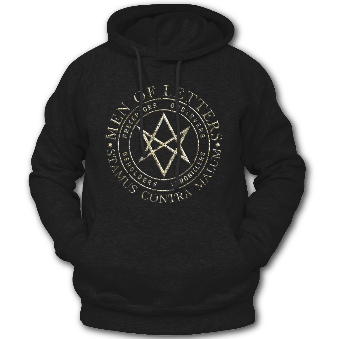 Supernatural inspired black hoodie with graphic design