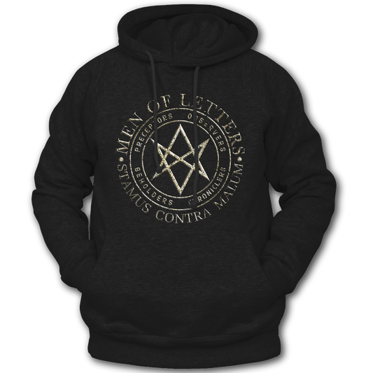 Supernatural inspired black hoodie with graphic design