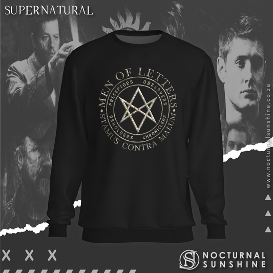 Supernatural inspired sweatshirt with graphic design
