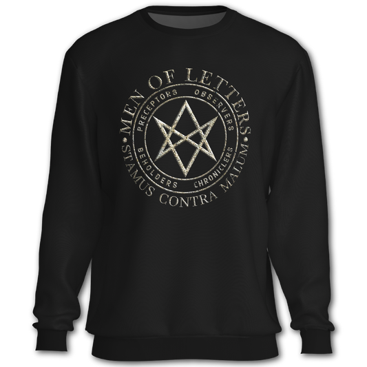Supernatural inspired black sweatshirt with graphic design