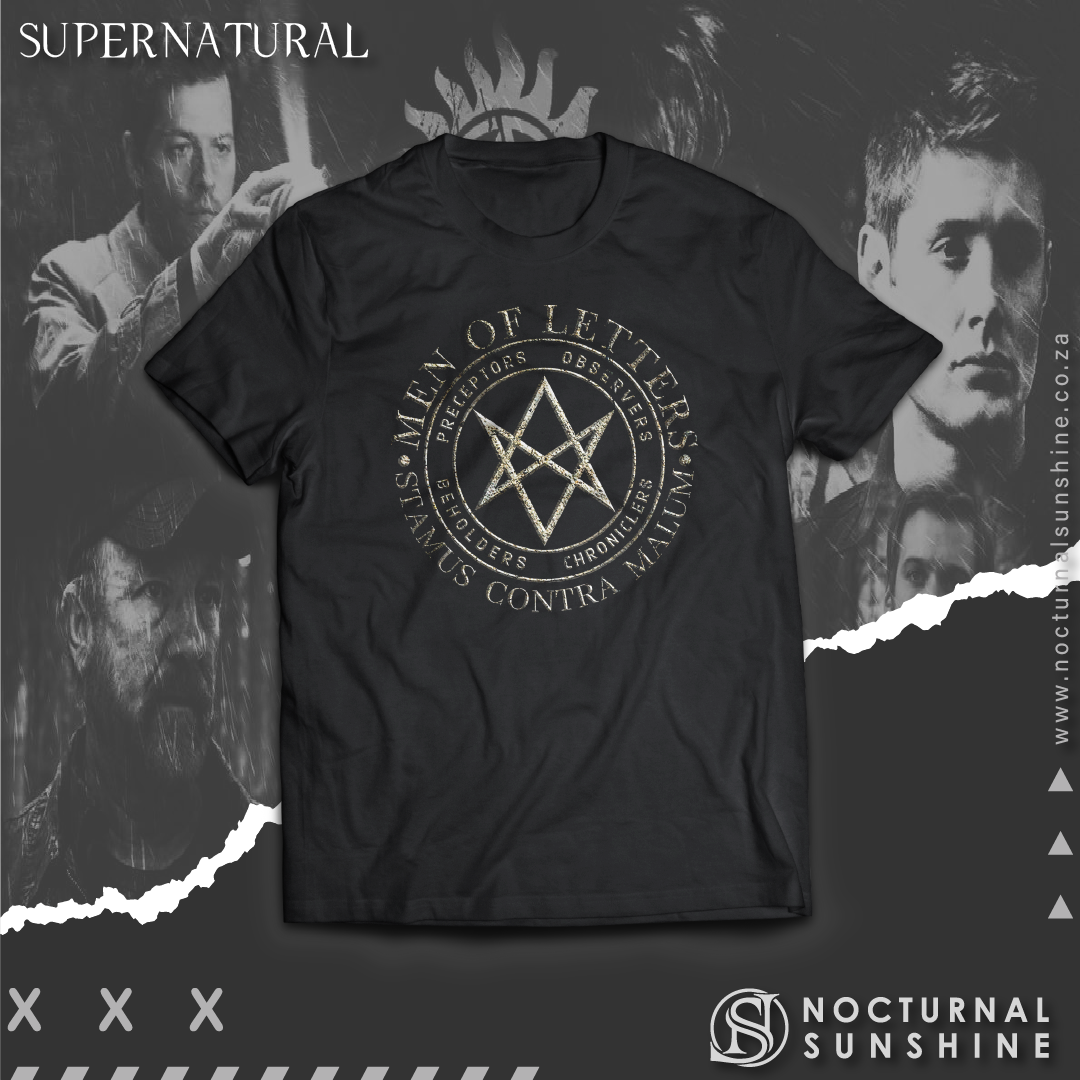 Supernatural inspired t-shirt with graphic design
