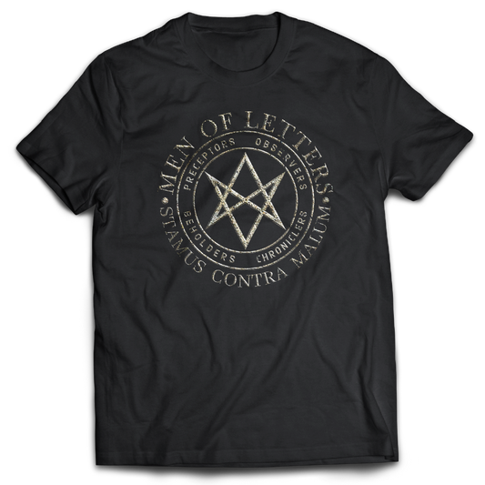 Supernatural inspired black t-shirt with graphic design