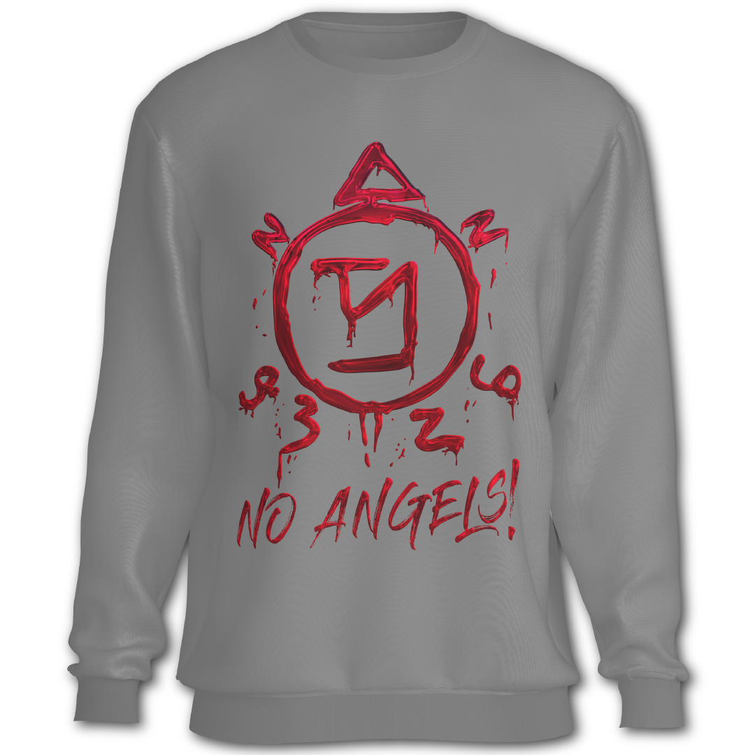 Supernatural inspired gray sweatshirt with graphic design