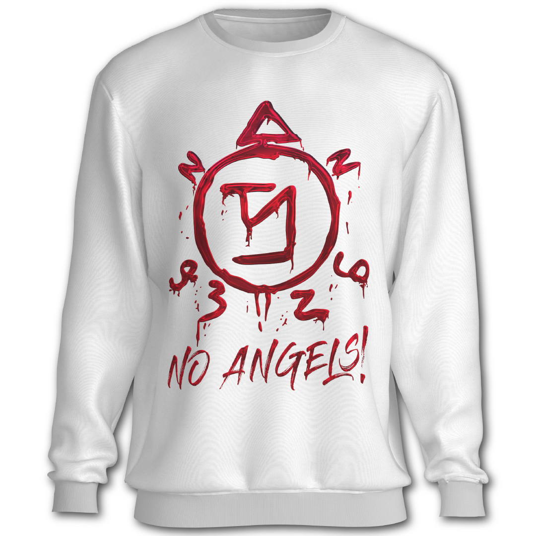 Supernatural inspired white sweatshirt with graphic design