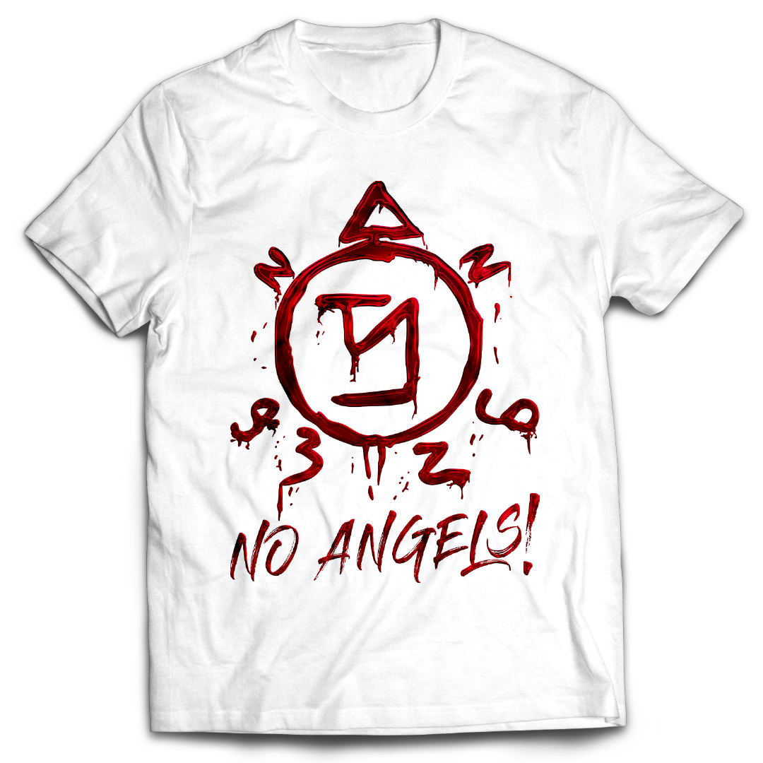 Supernatural inspired white t-shirt with graphic design