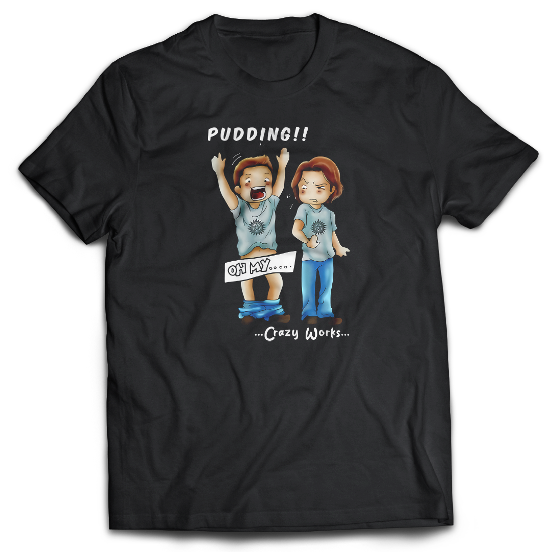 Supernatural inspired black t-shirt with graphic design