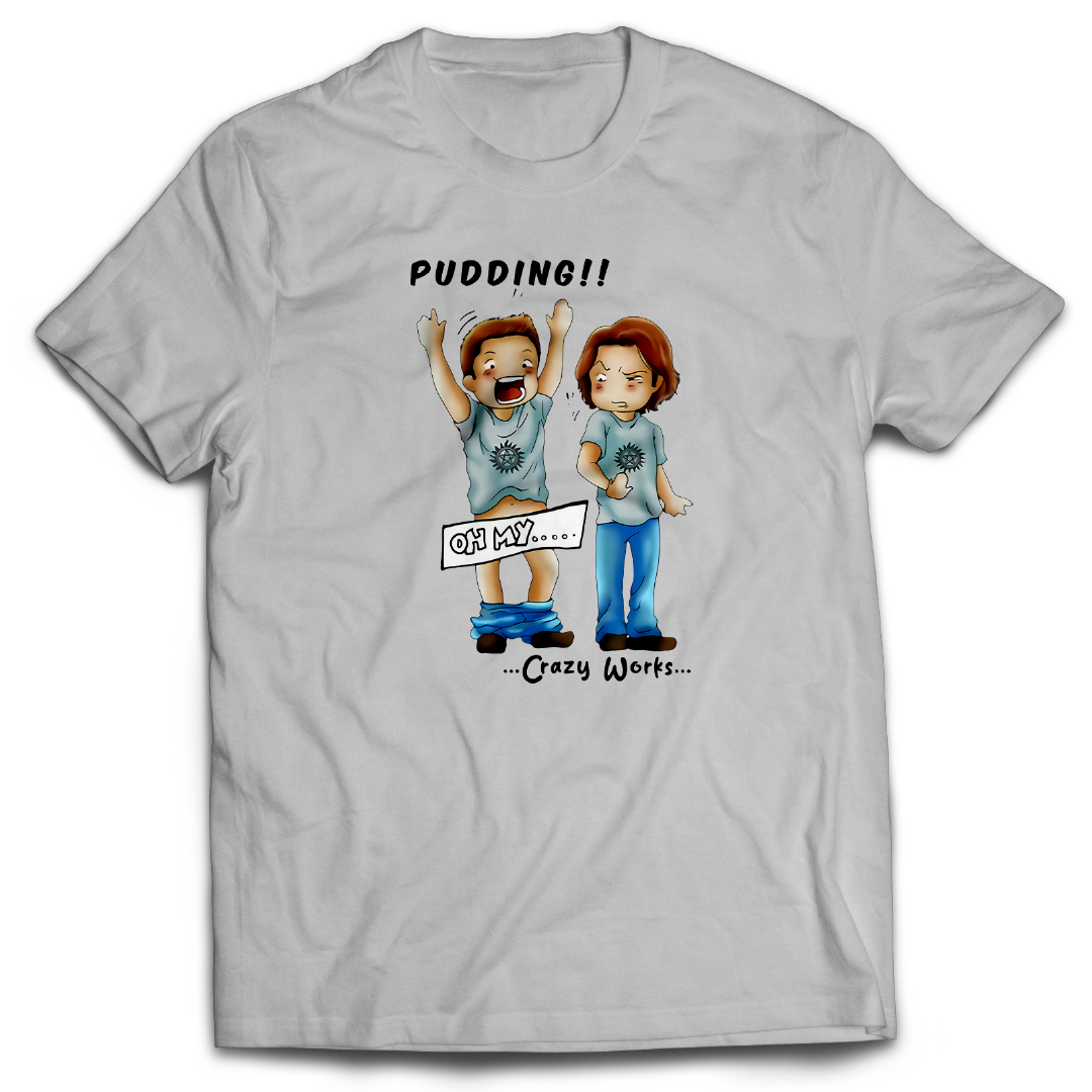 Supernatural inspired gray t-shirt with graphic design