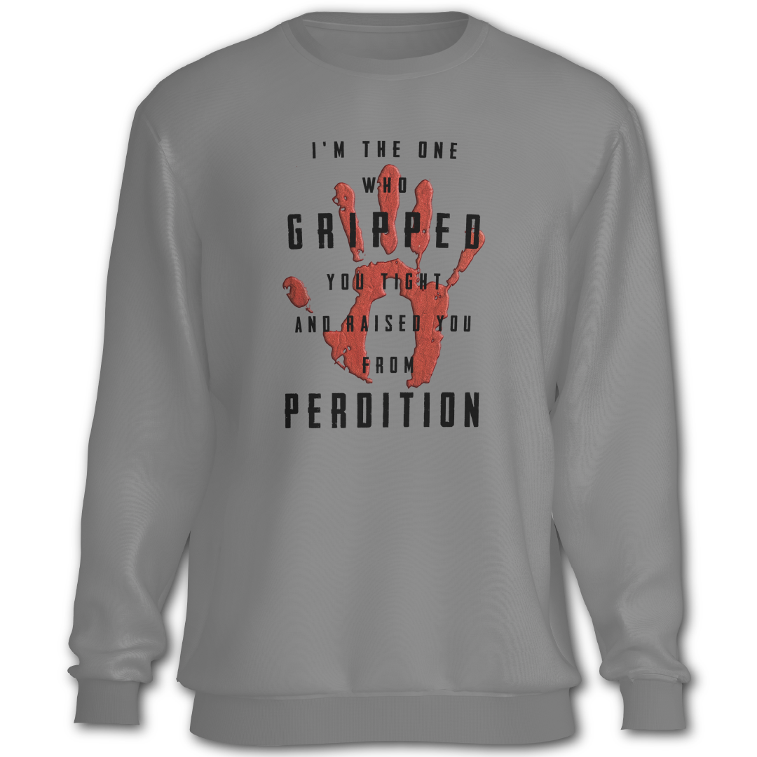 Supernatural inspired gray sweatshirt with graphic design
