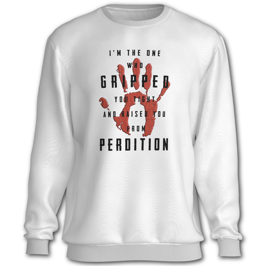 Supernatural inspired white sweatshirt with graphic design