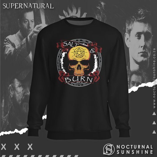 Supernatural inspired sweatshirt with graphic design. South Africa