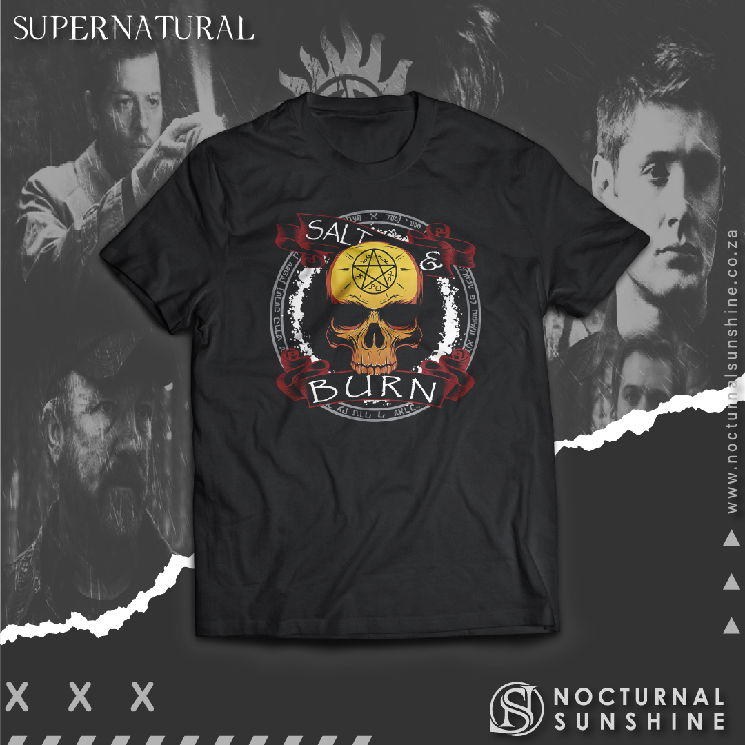 Supernatural inspired t-shirt with graphic design. South Africa