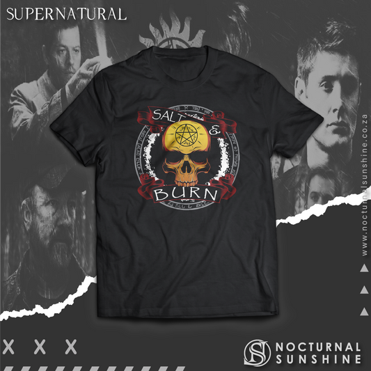 Supernatural inspired t-shirt with graphic design. South Africa