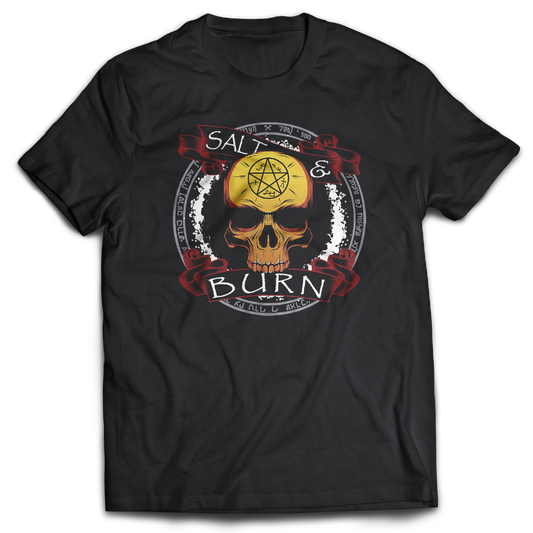 Supernatural inspired black t-shirt with graphic design. South Africa