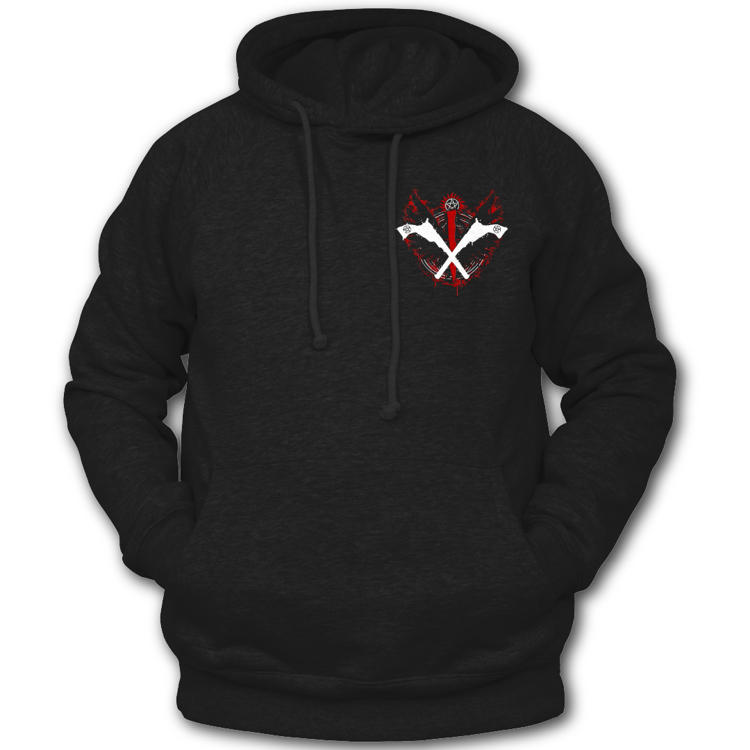 Supernatural inspired black hoodie with graphic design. South Africa