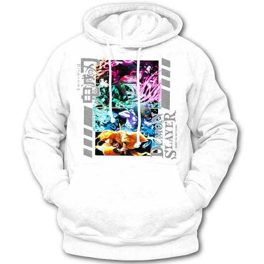 Anime Merch in South Africa. Unite with Tanjiro, Nezuko, Inosuke and Zenitsu with the "Breath of Unity" Demon Slayer hoodie. This hoodie is made for action and adventure.