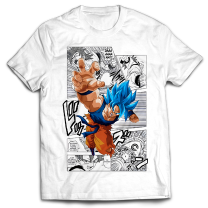 Goku Blue X Manga - Dragon Ball - Anime - T-shirt