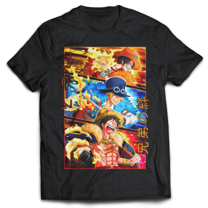 Bond Of Three Brothers  One Piece  Anime  T-shirt