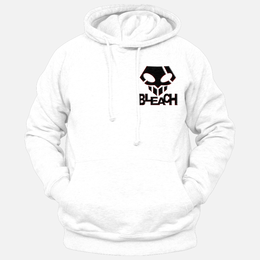 Anime Merch in South Africa. Introducing “The Substitute Soul Reaper”, Bleach hoodie. Featuring the iconic substitute soul reaper emblem on the front, and Ichigo in his mighty Dangai form got your back. Gear up with this hoodie, and get ready to slay some hollows in style and stay warm, with the fleece lining while doing so!