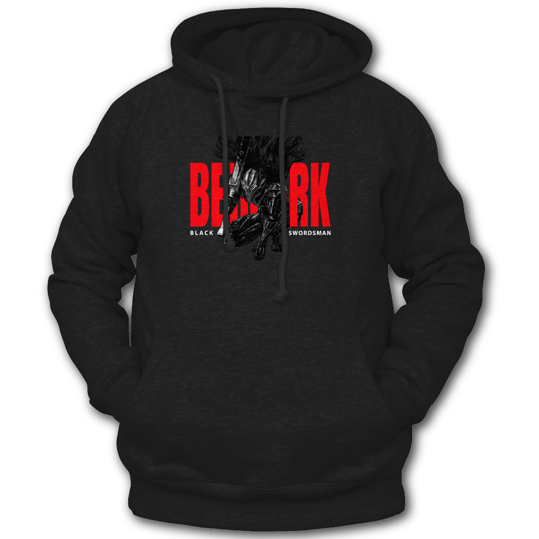 Black Swordsman  Red  Berserk  Anime  Hoodie