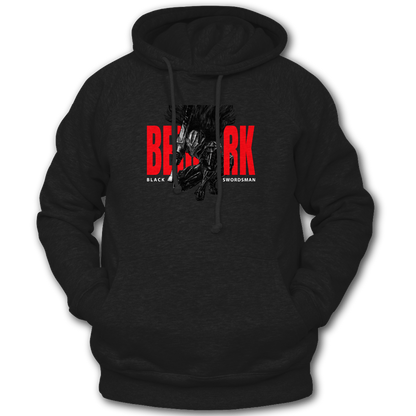 Black Swordsman  Red  Berserk  Anime  Hoodie