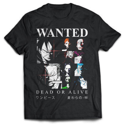 Wanted X Straw Hat Pirates - One Piece - Anime - T-shirt