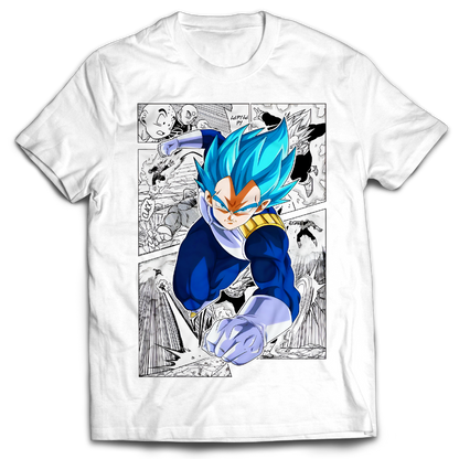 Vegeta Blue X Manga - Dragon Ball - Anime - Tshirt