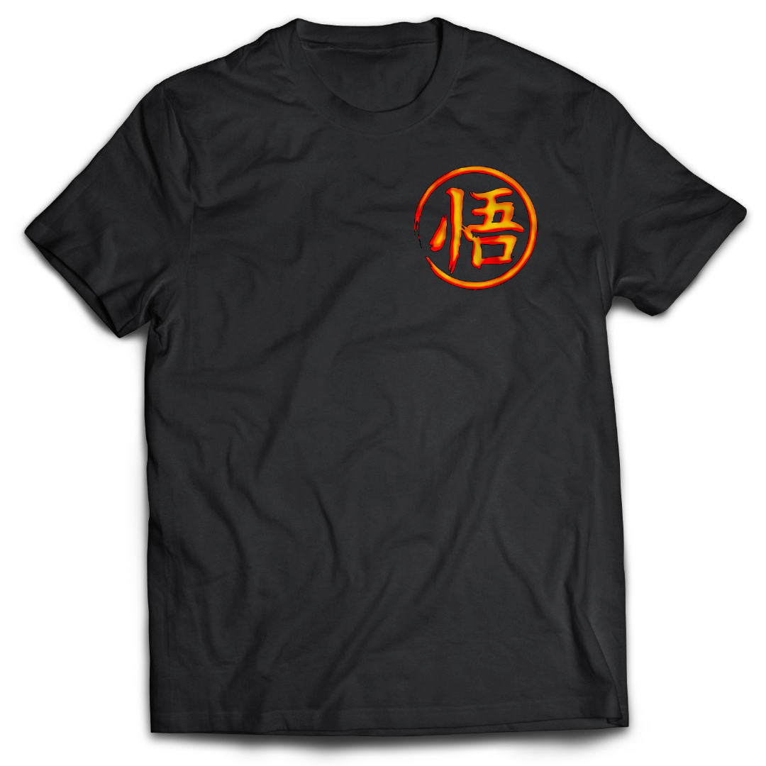 Anime Merch in South Africa. Step up your style game with this Dragon Ball infused t-shirt. Bursting with a double print design, the front rocks Goku's wisdom kanji and the back revels in him calling forth the almighty Eternal Dragon Shenron. Perfect for all anime lovers, this t-shirt is made with premium quality cotton. Get that classic anime style with ease!