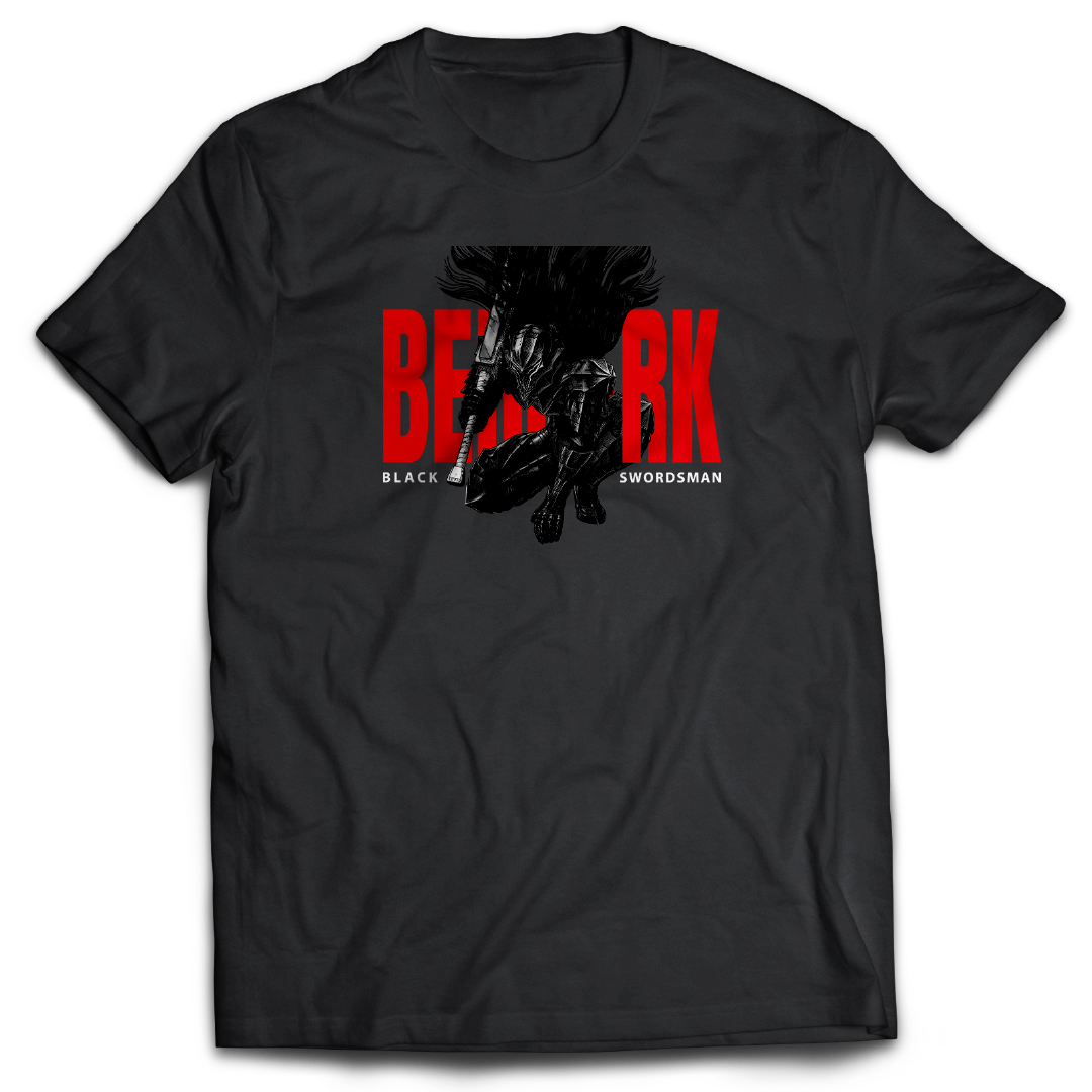 Black Swordsman - Red - Berserk - Anime - Tee