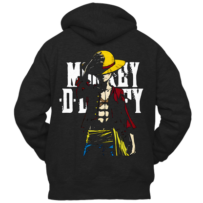 Monkey D Luffy - The Pirate King - One Piece - Anime - Hoodie - Back