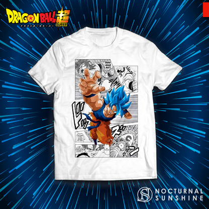 Goku Blue X Manga - Dragon Ball - Anime - T-shirt