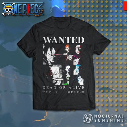 Wanted X Straw Hat Pirates - One Piece - Anime - T-shirt 2