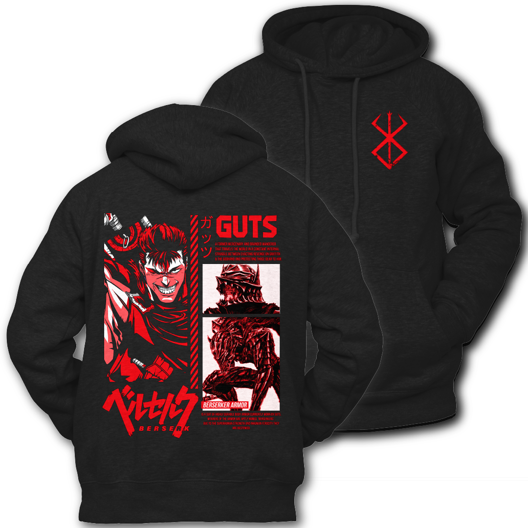 Guts X Berserker Armor - Berserk - Anime - Hoodie