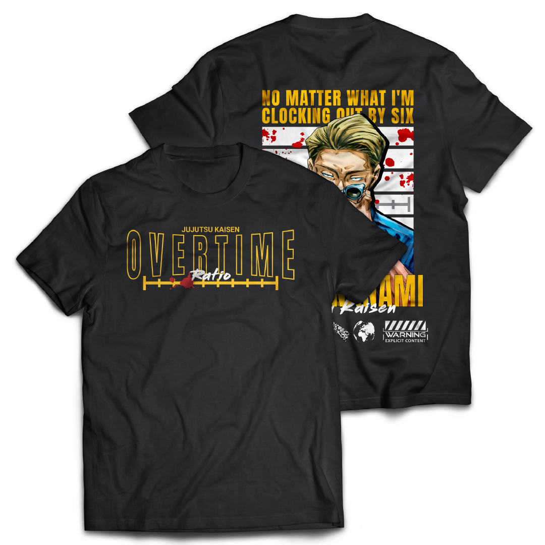 Overtime - Kento Nanami - Jujutsu Kaisen - JJK - Anime - Tee