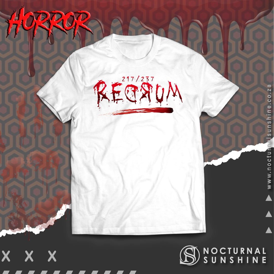 The Shining - Redrum - Horror - Tee - White