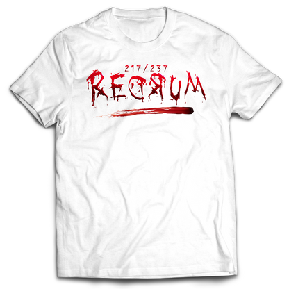 The Shining - Redrum - Horror - Tee - White