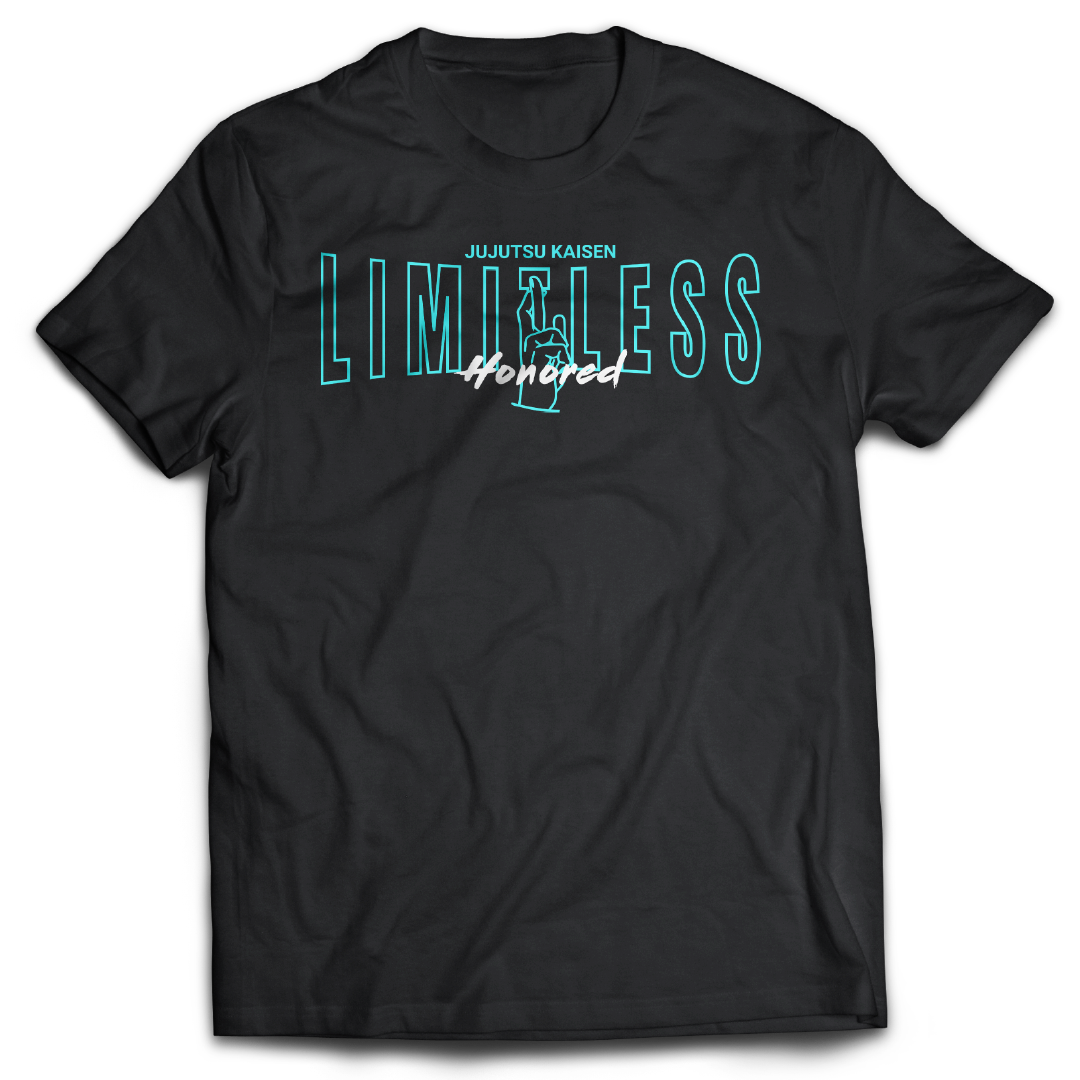 Limitless - Satoru Gojo - Jujutsu Kaisen - JJK - Anime - Tee - Front